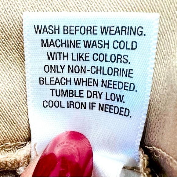 Croft & Barrow The Effortless Stretch Pants Khaki Boot Cut Mid Rise Petite 22W - Picture 14 of 16